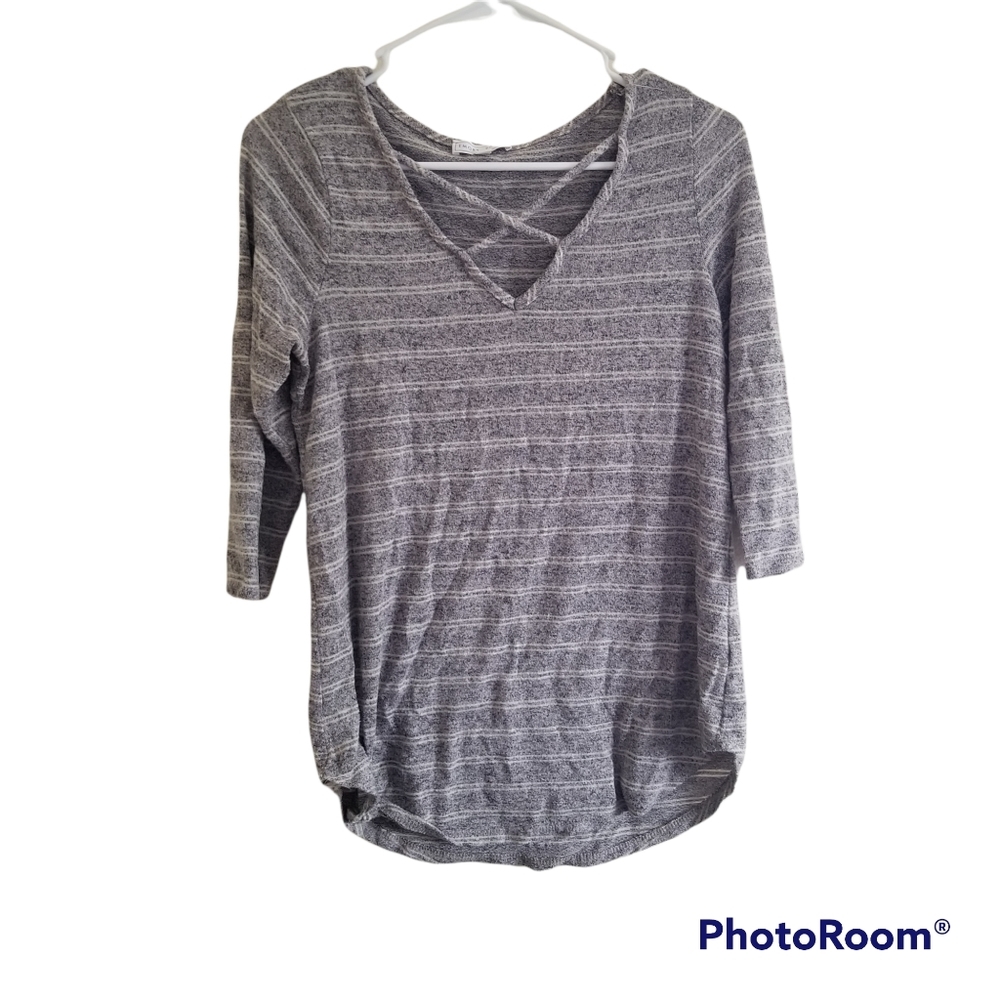 Emory park striped cross front top